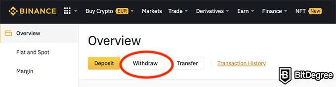 Binance review: fund withdrawal.